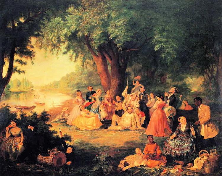 Lilly martin spencer The Artist and Her Family on a Fourth of July Picnic Spain oil painting art